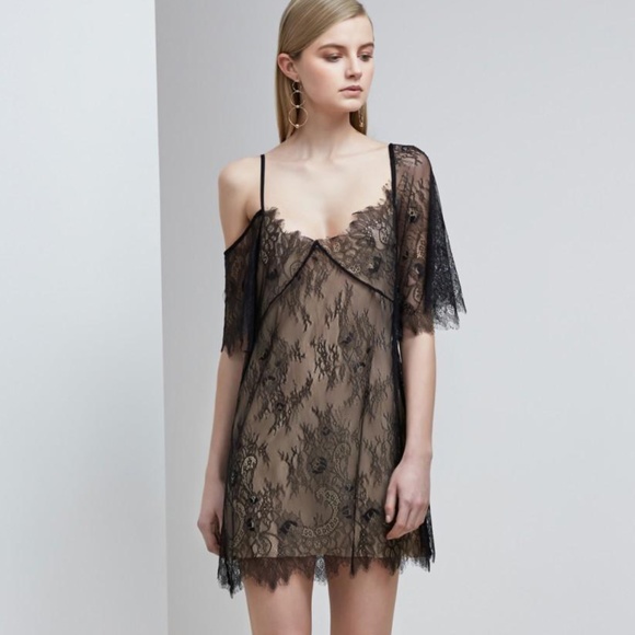 KEEPSAKE the Label Dresses & Skirts - Keepsake Above Water Black Lace Mini Dress